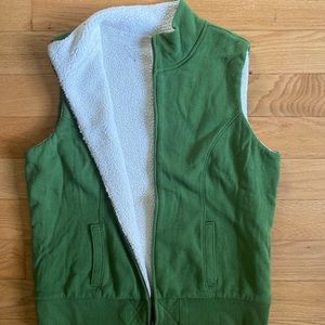 Sherpa lined Green Vest